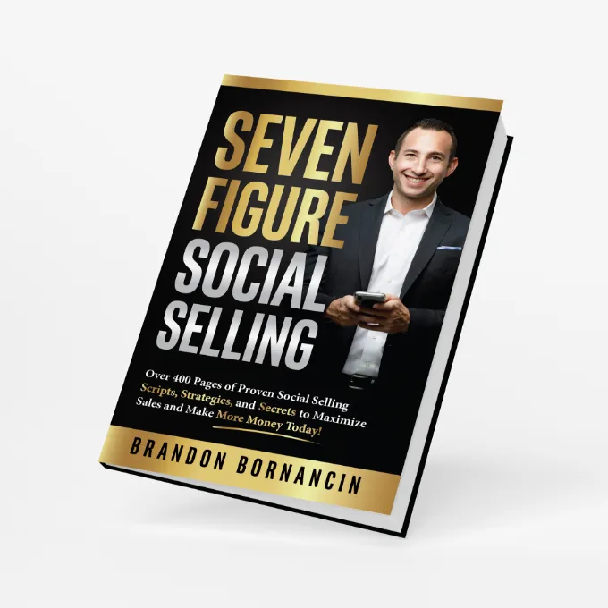 Seven Figure Social Selling paperback book by Brandon Bornancin